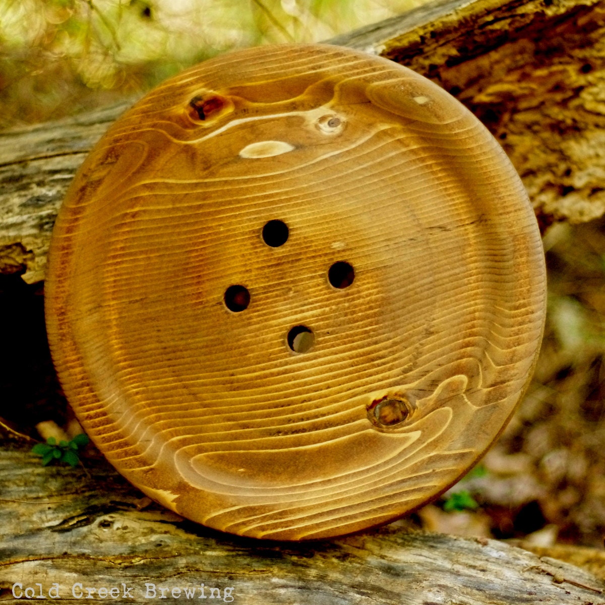 Enormous 14 Inch Wooden Button - Pottery Barn Style Wall Decor - Giant Wood Button - Huge Button - Big Button