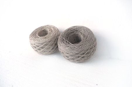 Lace Linen Yarn,  linen yarns, natural grey linen thread