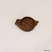 Bird - Brooch - Bezel - Wooden Setting - Handmade by Artbase  - Walnut - 30 mm Int. Circle - (X11-W)