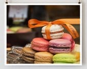 French Macarons, Paris - Paris Photography, Art Print, Parisian Kitchen Decor, Food Photography Wall Art