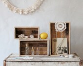 Set of Three : Reclaimed Wood Lath Nesting Boxes