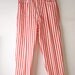 1980s jean st tropez vertical candy STRIPE pants in peppermint size medium