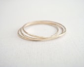 Stacking Skinny Rings in Brass (3) by Anilani