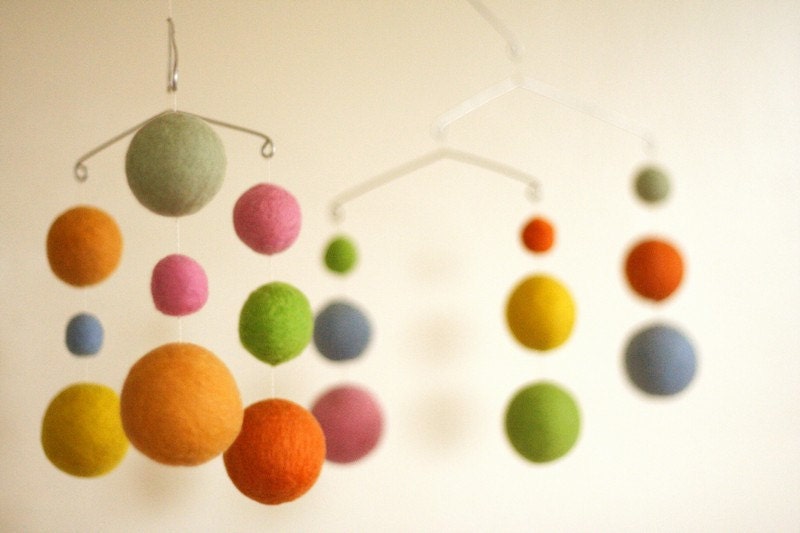 My Sunshine - Eco Friendly - Natural - Felted Wool - Baby Mobile