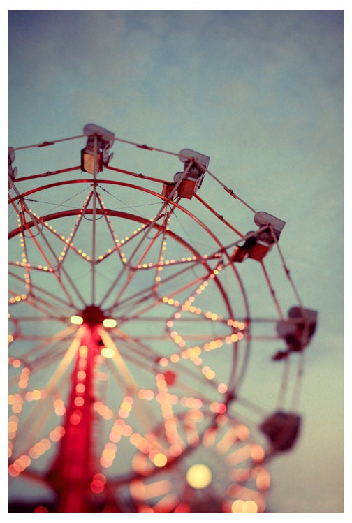 Ferris Wheel Photograph - Carnival - Fair - Summer Photograph - I Wish I May - Original Fine Art Photograph