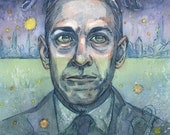 H.P. Lovecraft portrait print- small