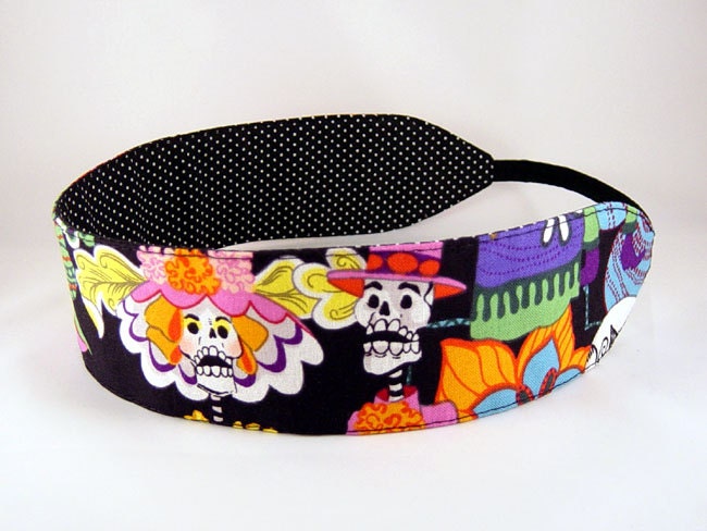Reversible Headband - Day of the Dead