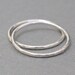 Two Simple Hammered Silver Rings