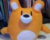 Handmade Orange Baby Bear Plush