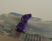 Bright Royal Purple Weasel Earrings
