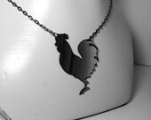 Rooster Recycled Record Silhouette