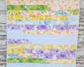 Modern Baby Quilt made from vintage sheets