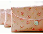 clutch shabby Mix rustic bag purse Set 4 Bridesmaid Clutch etsy wedding handmade Blue Pink Custom Pouch gift MakeUp tagt team