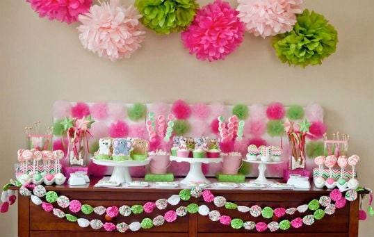 Garland Birthday Garlands Bunting Banner Party Decoration Luau Circus Fair Carnival Photography Photo Prop Wedding Fabric Swag Trim 3 Ft