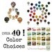 Eternity Silver Earrings - The Stylish Side of Chainmaille - Your Pick of Accent Color