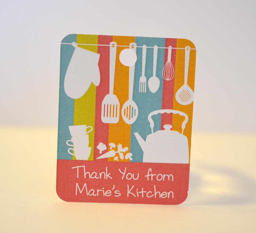 Bakery Gift Tags Thank You Cards From the Kitchen of Jar Tags