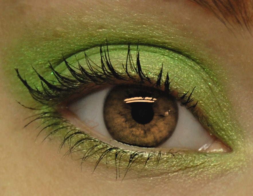 Moving SALE - Lime Green Glitter Eyeshadow - RADIOACTIVE Mineral MINI Eye Shadow