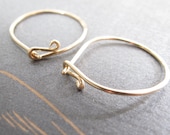hoop earrings crafted in gold filled wire