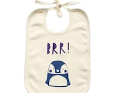 Ernie Emperor Penguin organic cotton bib
