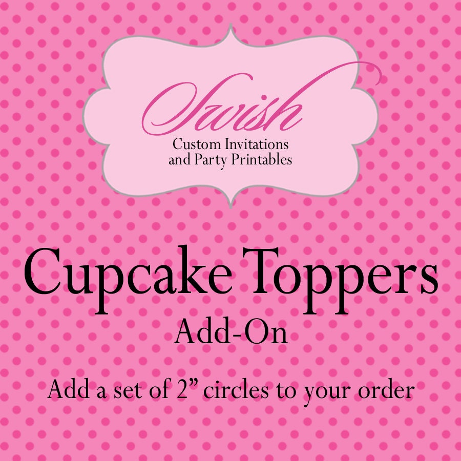 Cupcake Toppers - Add-on Printable digital 2" toppers Il_170x135