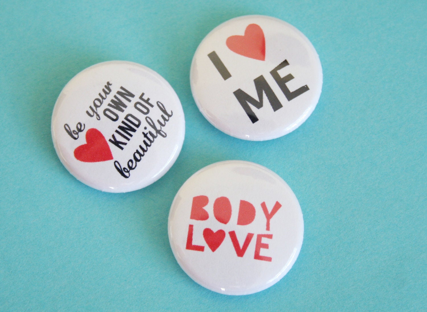 Confidence Button Set of 3
