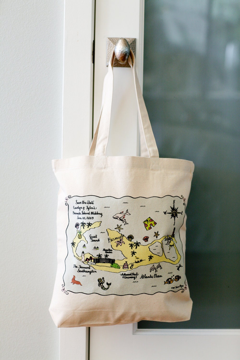 Boston Destination Tote Bags - set of 10
