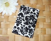 Fabric Passport Cover with Day Night Damask