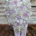 Deposit on lavender cascading jeweled brooch bouquet -- made to order wedding brooch bouquet