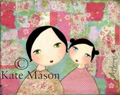 Girly PRINT Mother Daughter Adore