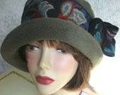 Vintage Womens Flapper HAT PATTERN  With Upcycled Trim Easy To Make May Resell Finished