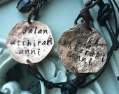 2 Game of Thrones inspired Bracelets Hand Hammered "moon of my life and my sun and stars" in Dothraki set of two