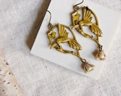 Whimsical Hummingbird Earrings