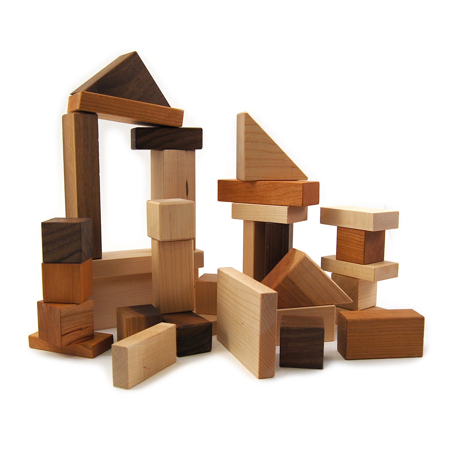 building blocks, 32 piece shape kids toy