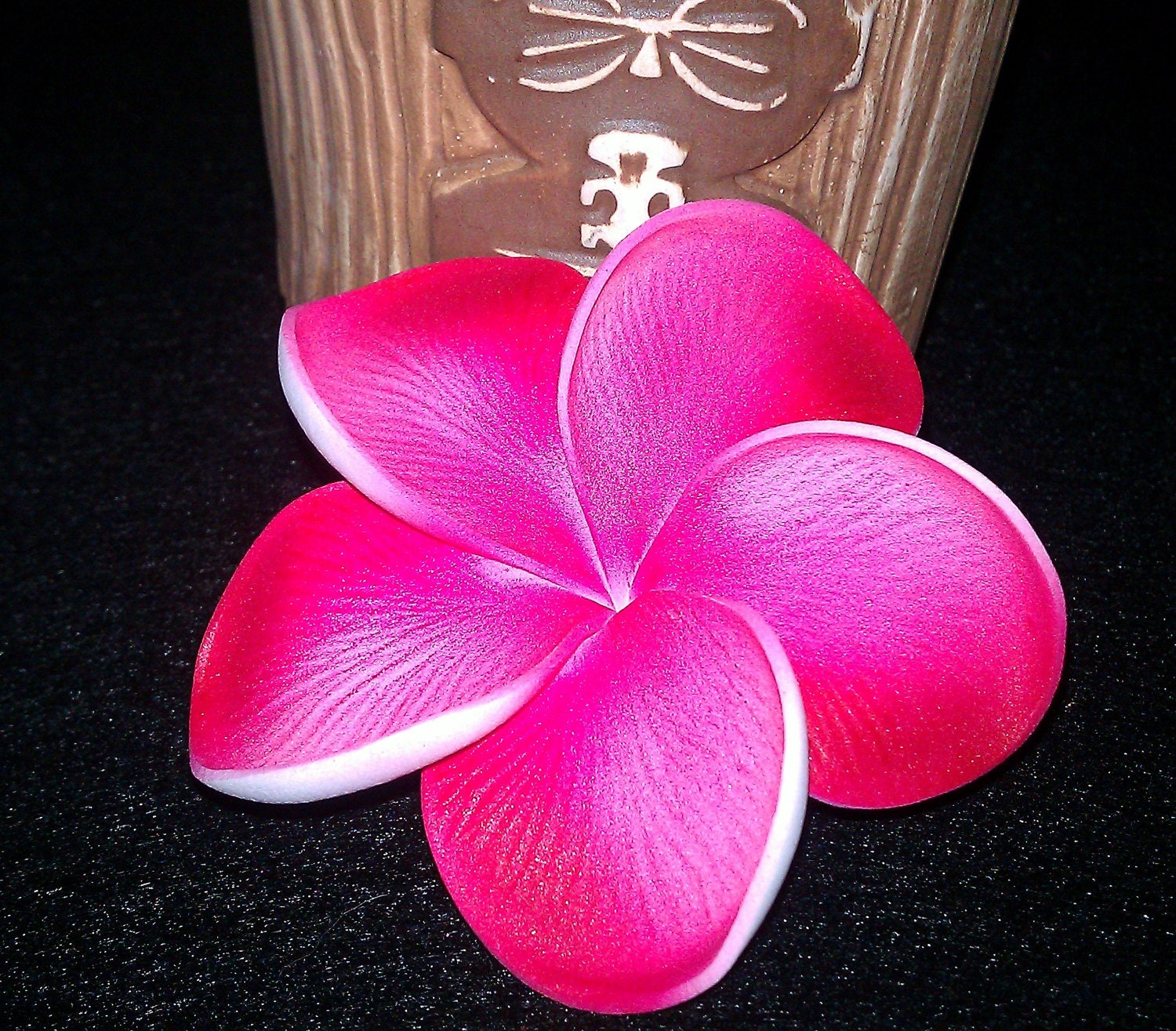 Pink plumeria, hawaiian hair clip, pink flower, pink clip, hawaiian hair flower, plumeria, pink flower clip,plumeria flower, Flower clip