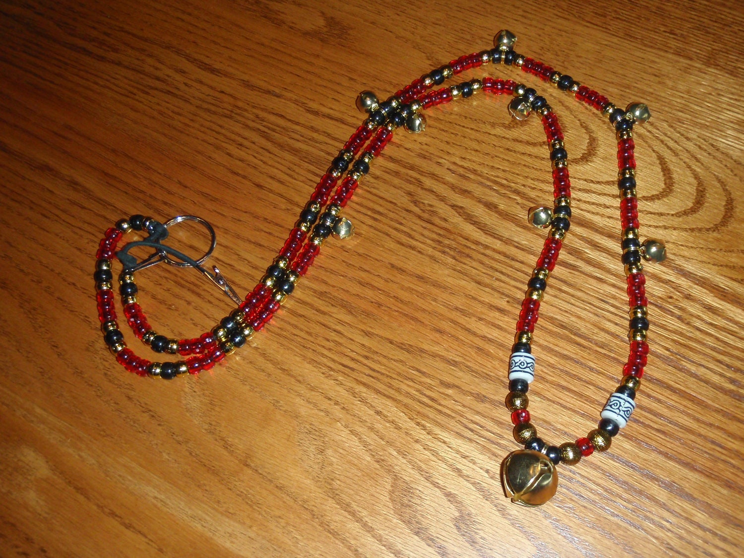 Rhythm Beads Equestrian Jewelry - Red & Gold SALE