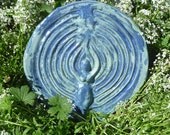 SECOND SALE-Lunar Goddess Finger Labyrinth Foamy Blue Green Ocean-SECOND