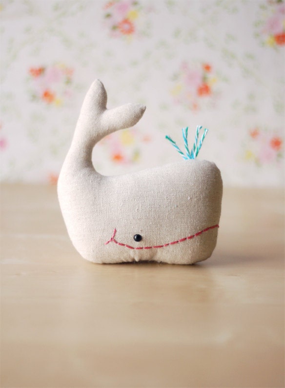 Plush Rattle: Whale, Lion, Elephant, Bunny or Cat