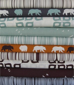 Jay-Cyn Designs for Birch Organic Fabrics, Camp Modern in FAT QUARTERS, 10 Total