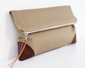 The Sydney Clutch in Olive