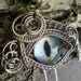 Gothic Steampunk Eye Hair Pins by Twisted Sister Arts