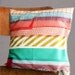 Washi tape cushion / pillow cover
