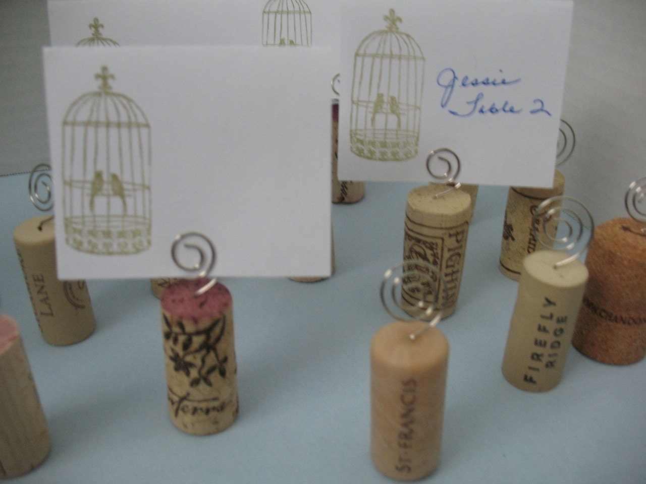 25 Wine Cork Place Card Holders