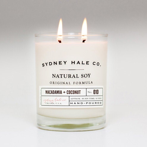 soy candle - MACADAMIA and COCONUT
