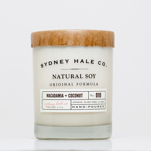 soy candle - MACADAMIA and COCONUT