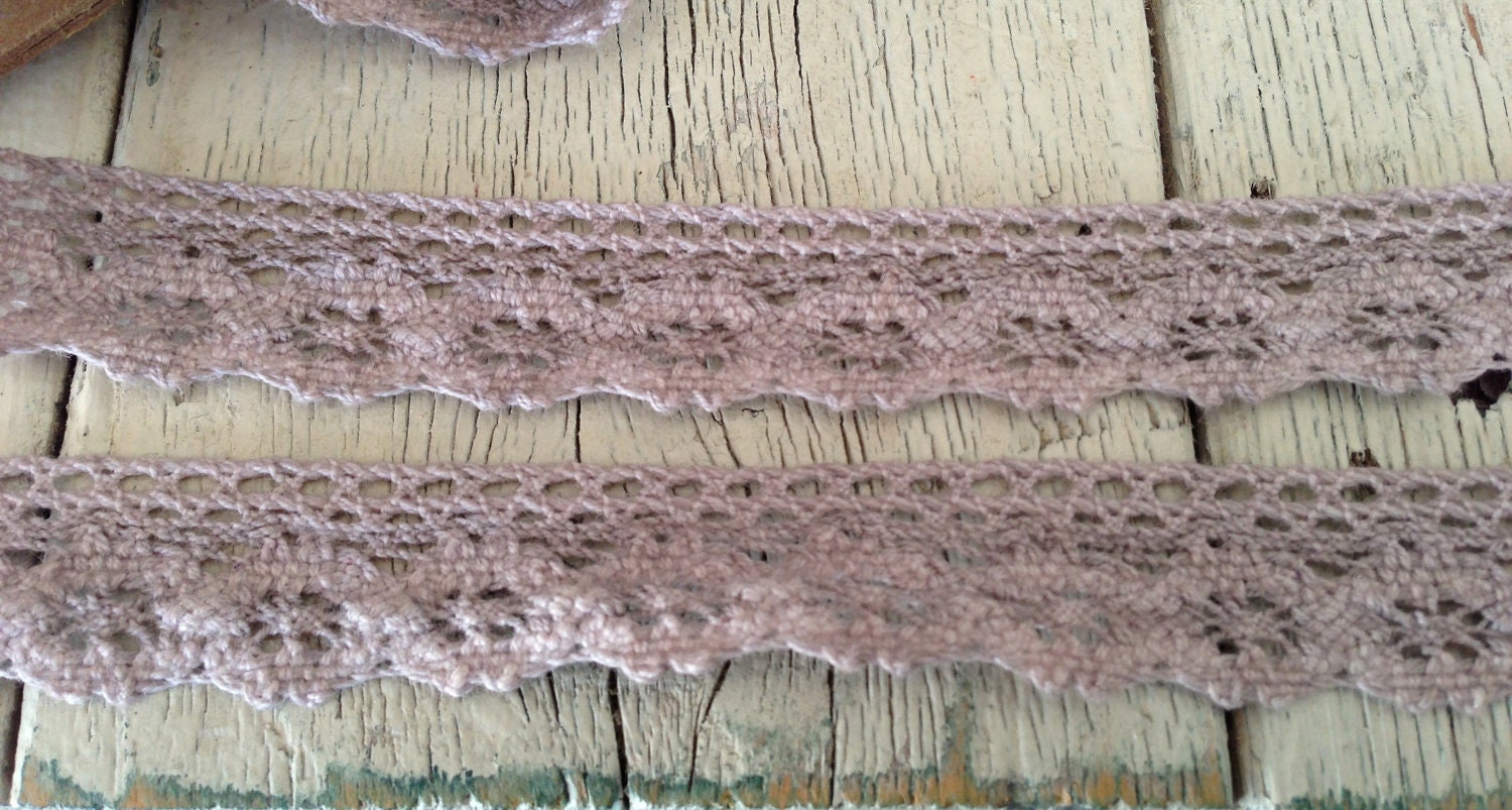 Torchon Crochet Trim in GRAY -3/4 inch-5  yards for 2.99