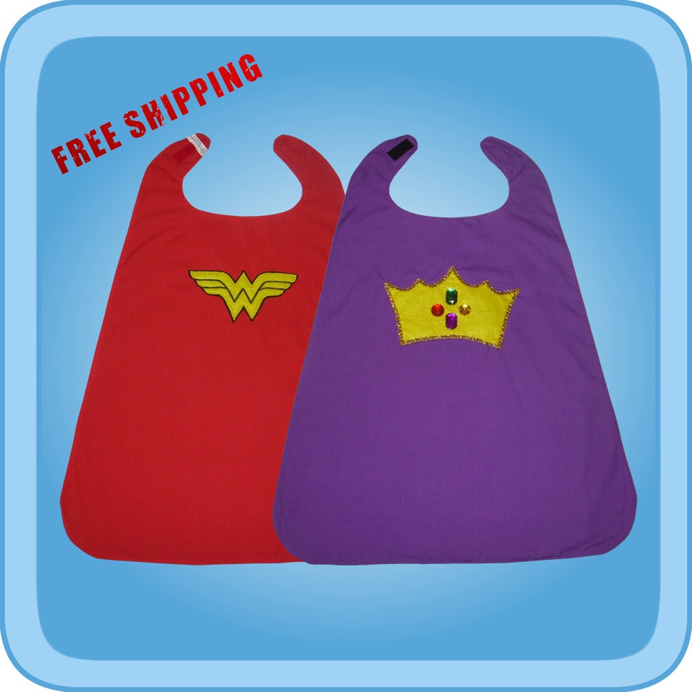 Reversible Wonder Woman Royal Princess Cape Costume