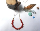 Orange Agate - Swing necklace