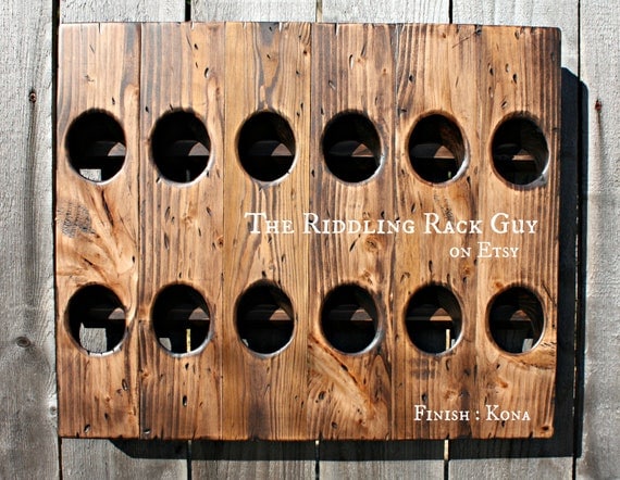 Riddling Rack - 12 Bottle - 6X2 - Wall Mount