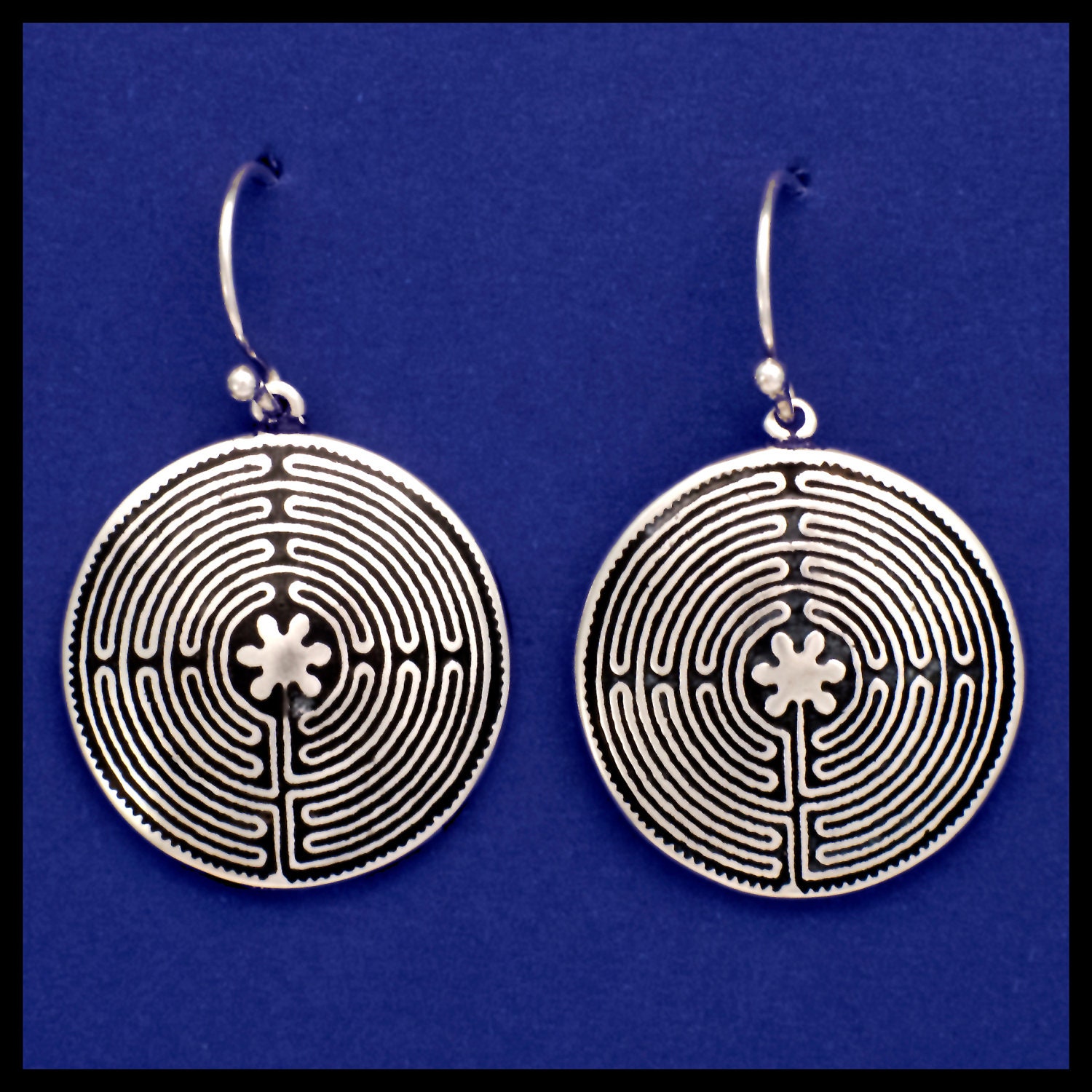 11- CIRCUIT LABYRINTH- Earring- Sterling Silver