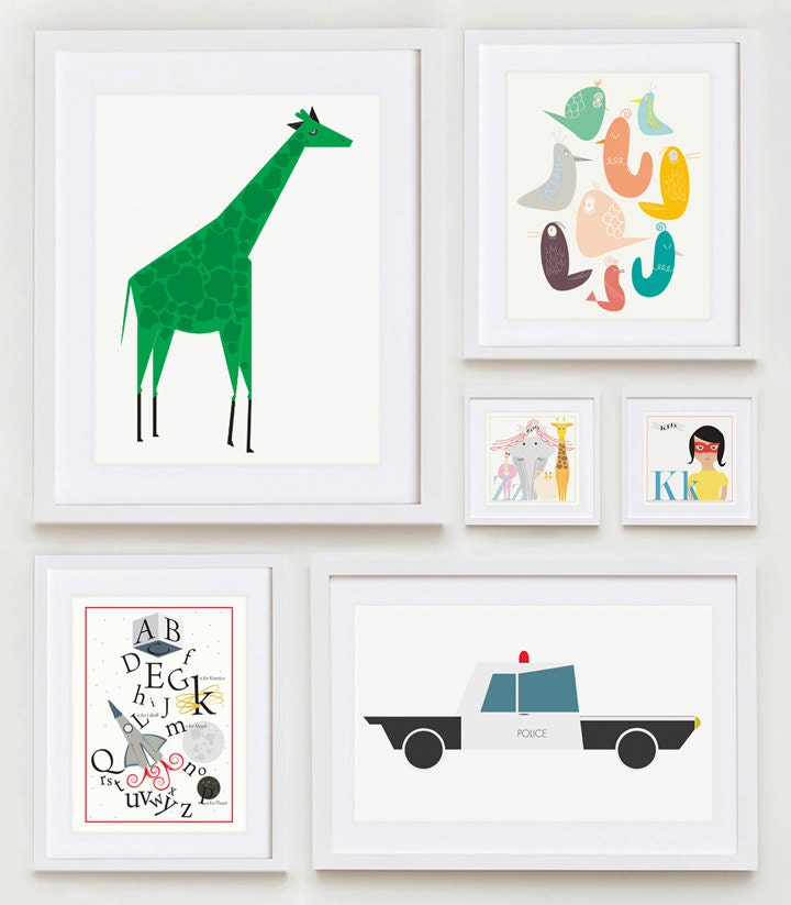 ABC's Alphabet Wall Art - 11" x 14"